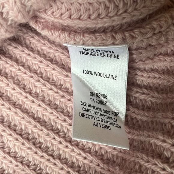 Theory Ribbed 100% Wool Cowl Neck Sweater – Size Small - Picture 2 of 5